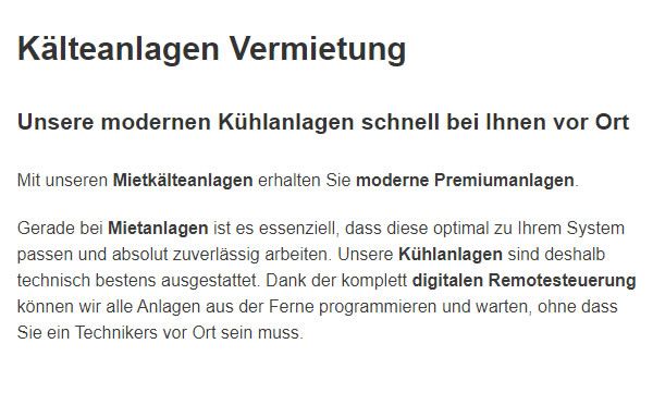 Klimatechnik Vermietung aus  Bönnigheim