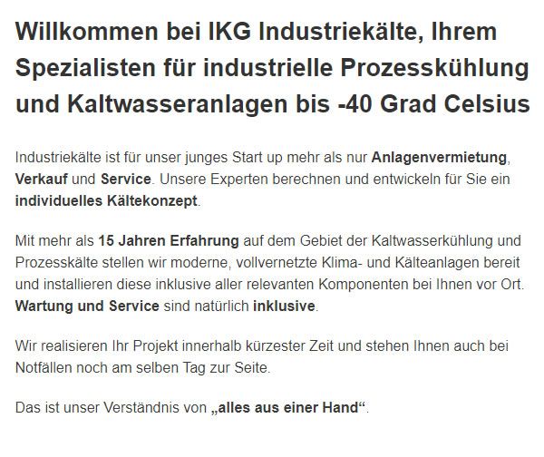 Industrie & Großanlagen Klimatechnik für  Zaisenhausen