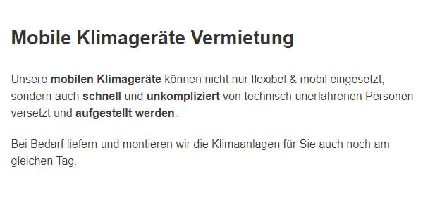 mobile Klimageraete mieten aus  Baden-Württemberg